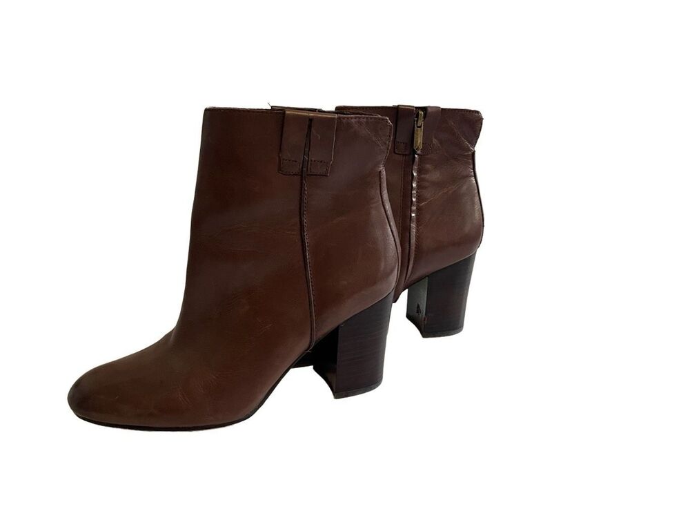 Sam Edelman brown heeled leather ankle boots - 9.5